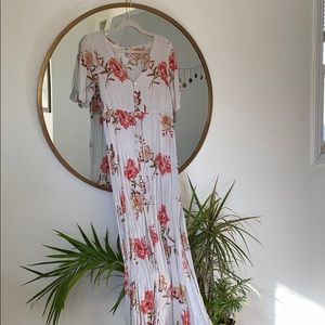 O’Neill floral button down maxi xs